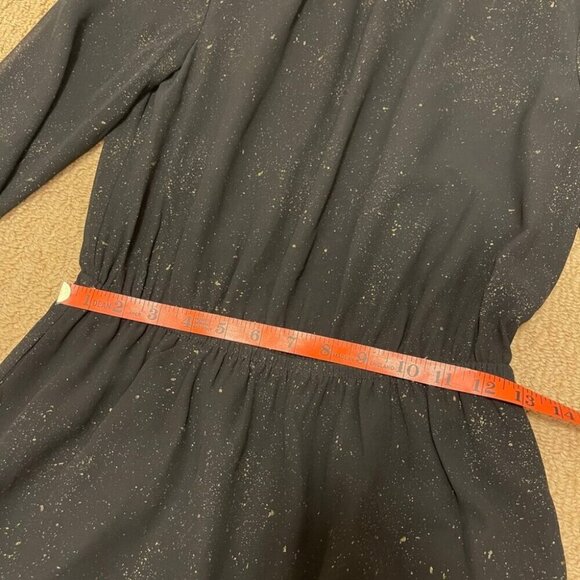 OAK + FORT Celestial Gold Flecked Long Sleeve Cutout Dress Black –  S - Picture 11 of 14